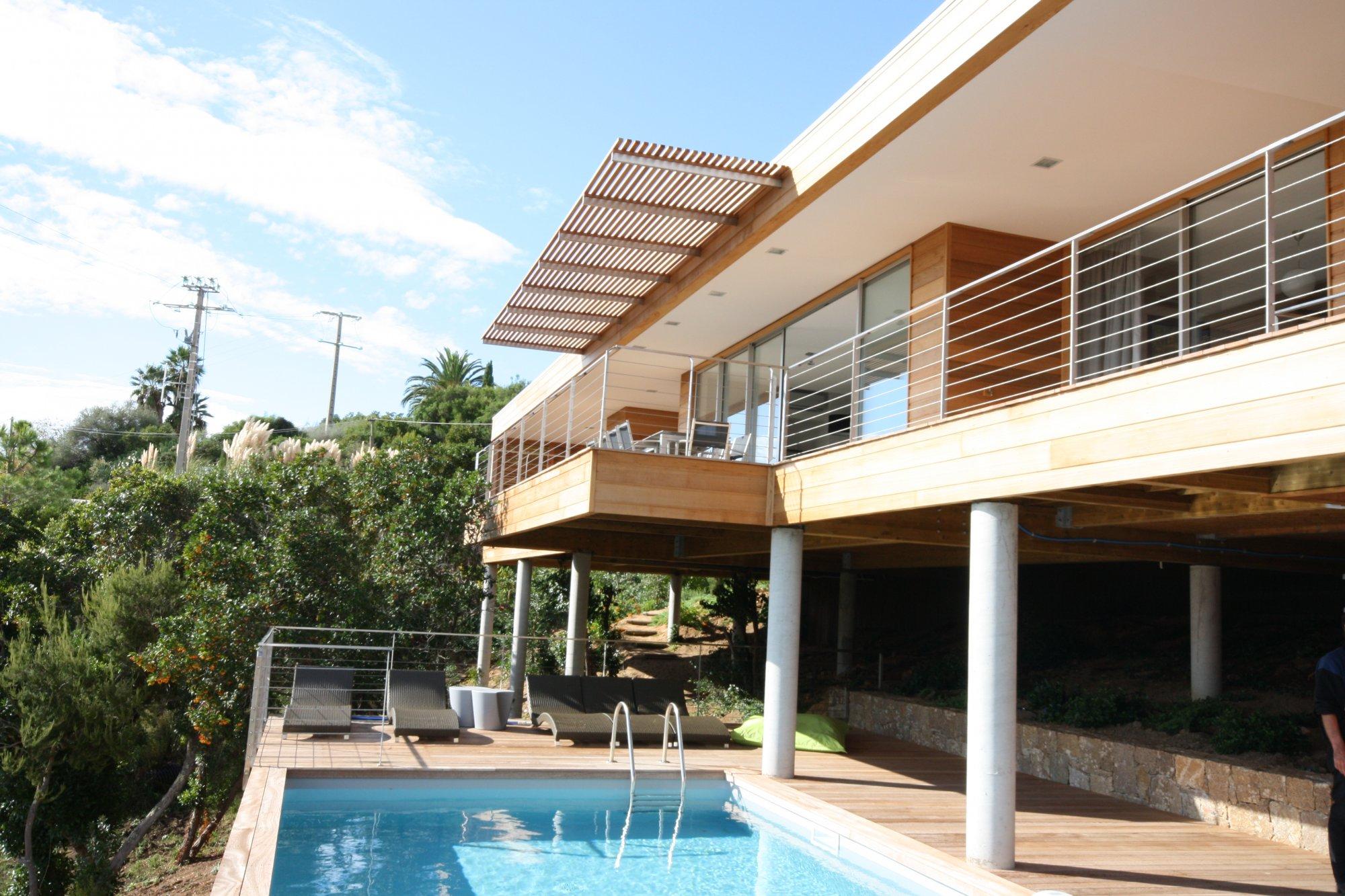 Maison Ossature Bois Maison Toiture Terrasse CCMB Construction